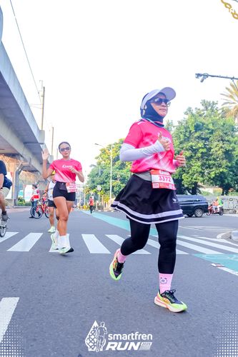 Race photo from Smartfren Run 2025 