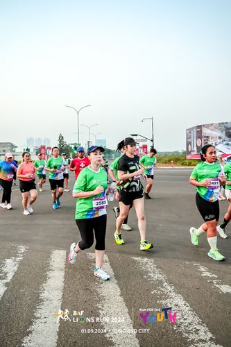 Race photo from BAF LIONS RUN 2024
