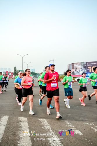 Race photo from BAF LIONS RUN 2024