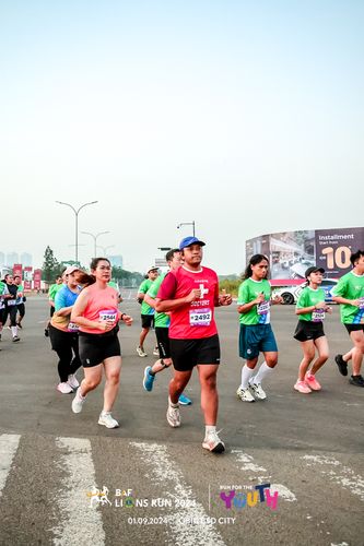 Race photo from BAF LIONS RUN 2024