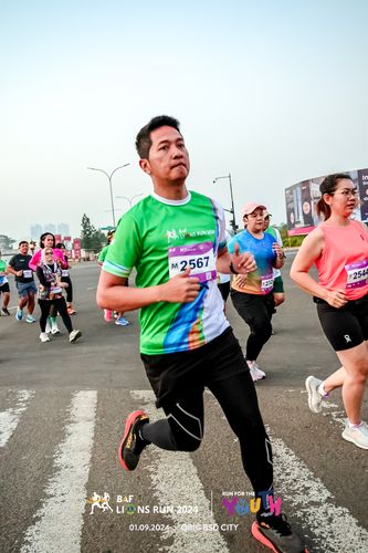 Race photo from BAF LIONS RUN 2024