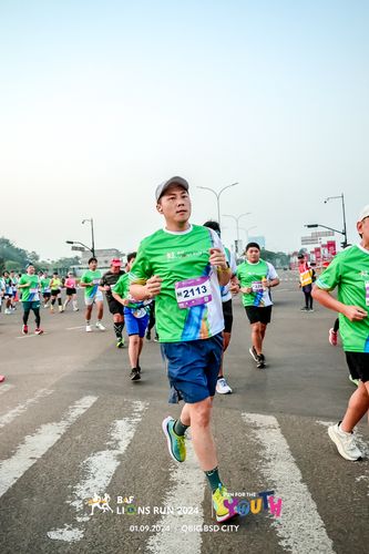 Race photo from BAF LIONS RUN 2024
