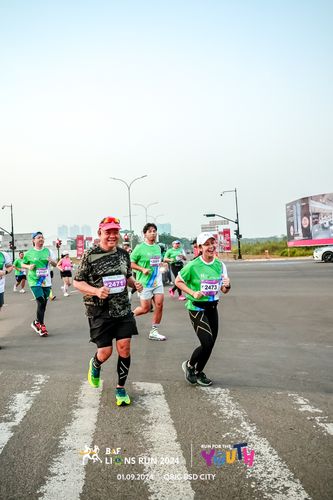Race photo from BAF LIONS RUN 2024
