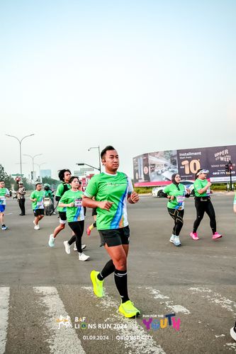 Race photo from BAF LIONS RUN 2024