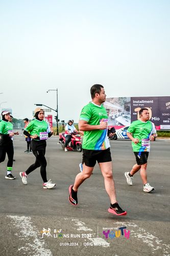 Race photo from BAF LIONS RUN 2024