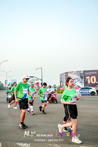 Race photo from BAF LIONS RUN 2024