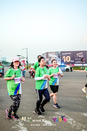 Race photo from BAF LIONS RUN 2024