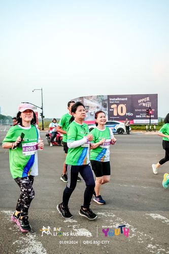 Race photo from BAF LIONS RUN 2024