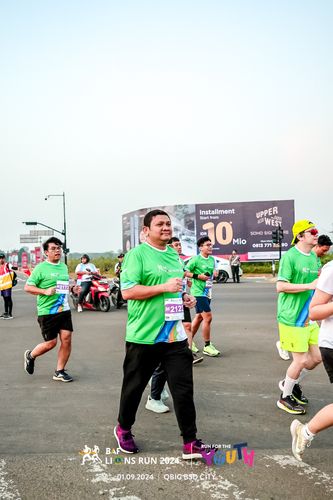 Race photo from BAF LIONS RUN 2024