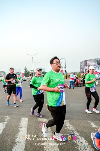 Race photo from BAF LIONS RUN 2024