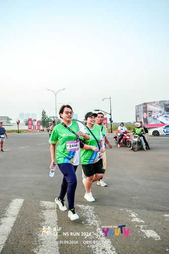 Race photo from BAF LIONS RUN 2024