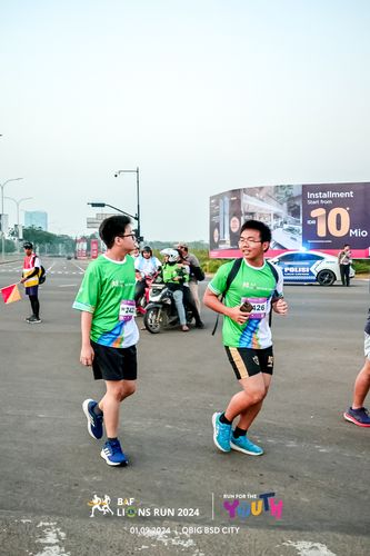 Race photo from BAF LIONS RUN 2024