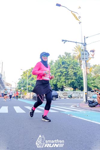 Race photo from Smartfren Run 2025 