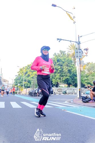 Race photo from Smartfren Run 2025 