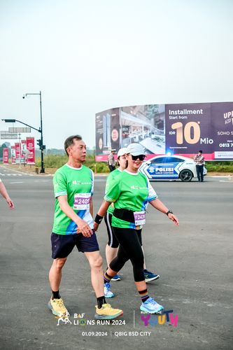 Race photo from BAF LIONS RUN 2024