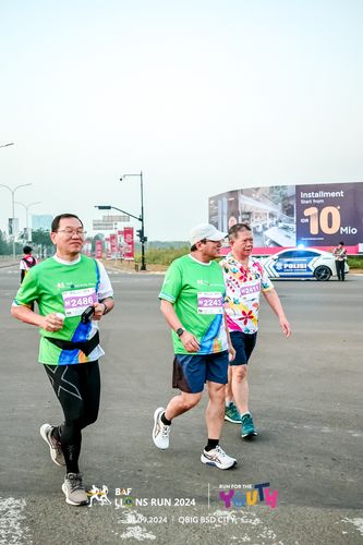Race photo from BAF LIONS RUN 2024