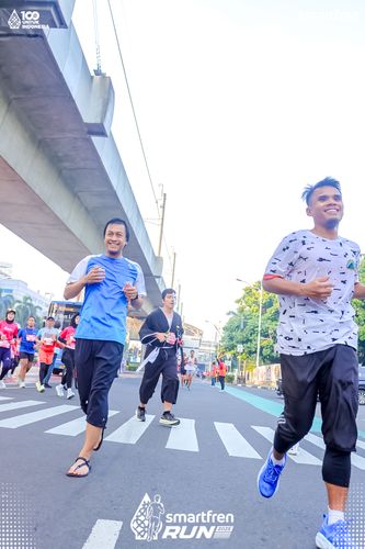 Race photo from Smartfren Run 2025 