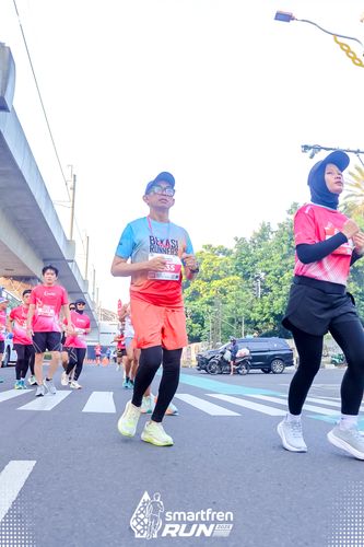 Race photo from Smartfren Run 2025 