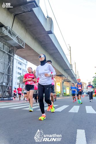 Race photo from Smartfren Run 2025 