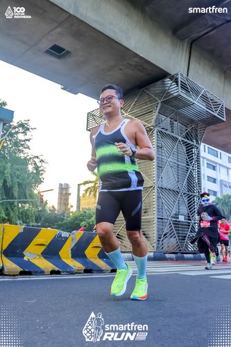 Race photo from Smartfren Run 2025 