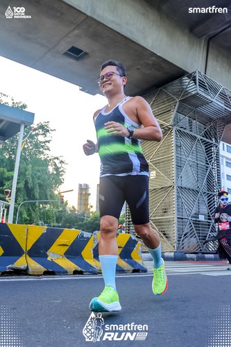 Race photo from Smartfren Run 2025 