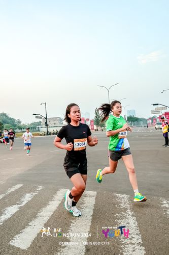 Race photo from BAF LIONS RUN 2024