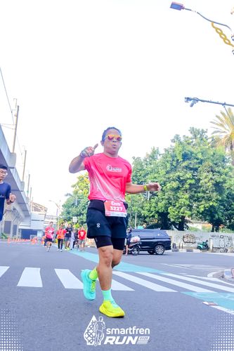 Race photo from Smartfren Run 2025 