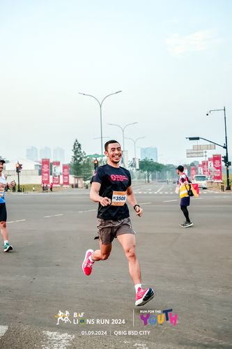 Race photo from BAF LIONS RUN 2024