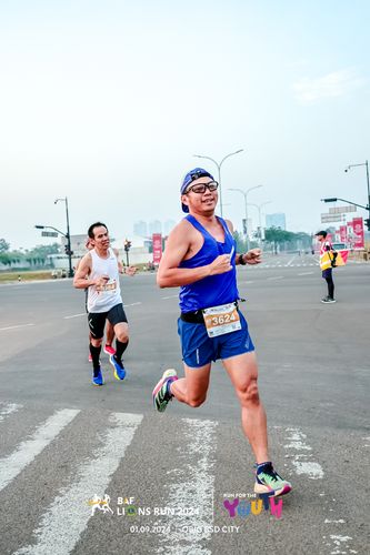 Race photo from BAF LIONS RUN 2024