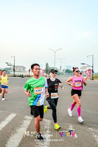 Race photo from BAF LIONS RUN 2024