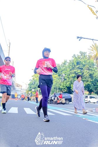 Race photo from Smartfren Run 2025 