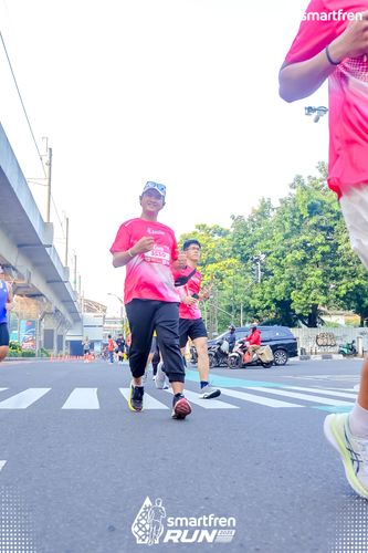 Race photo from Smartfren Run 2025 