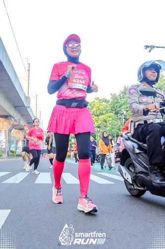 Race photo from Smartfren Run 2025 
