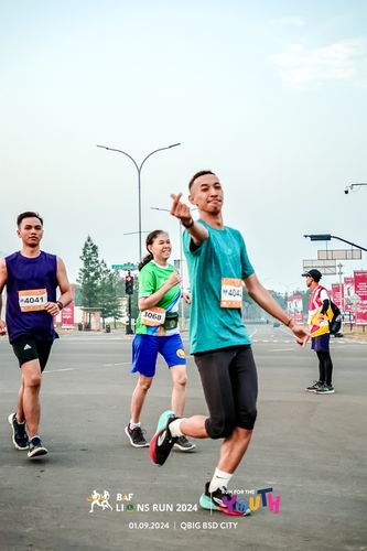 Race photo from BAF LIONS RUN 2024