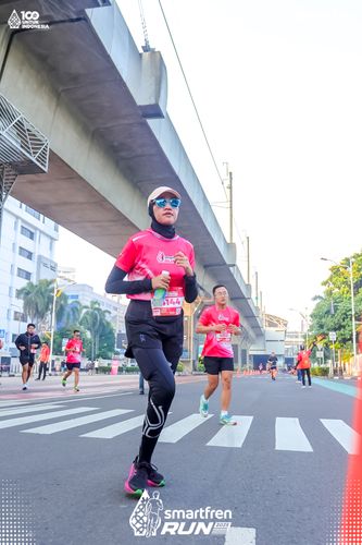 Race photo from Smartfren Run 2025 