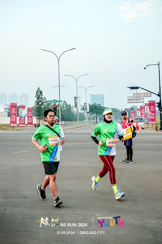 Race photo from BAF LIONS RUN 2024