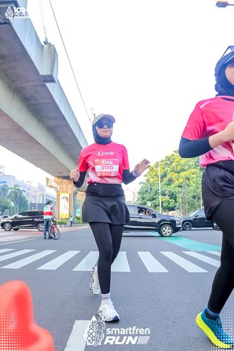 Race photo from Smartfren Run 2025 