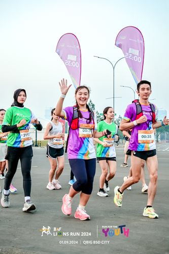 Race photo from BAF LIONS RUN 2024