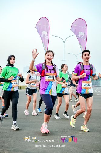 Race photo from BAF LIONS RUN 2024