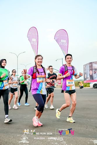 Race photo from BAF LIONS RUN 2024
