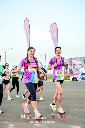 Race photo from BAF LIONS RUN 2024