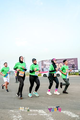Race photo from BAF LIONS RUN 2024