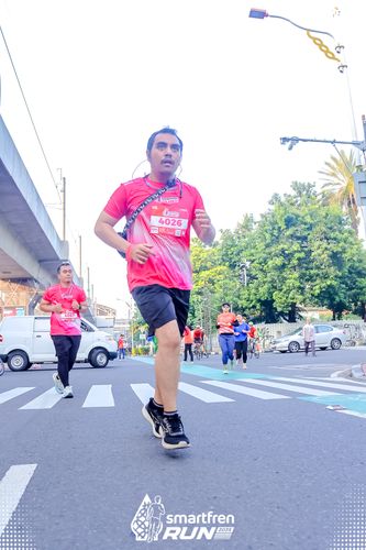 Race photo from Smartfren Run 2025 