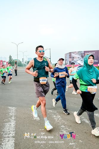 Race photo from BAF LIONS RUN 2024