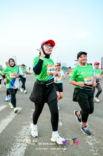 Race photo from BAF LIONS RUN 2024