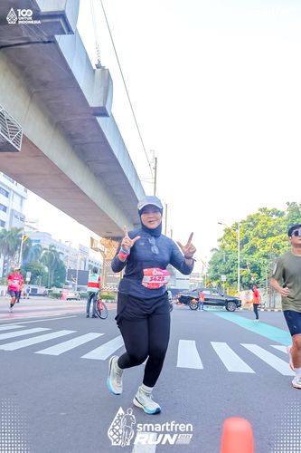 Race photo from Smartfren Run 2025 