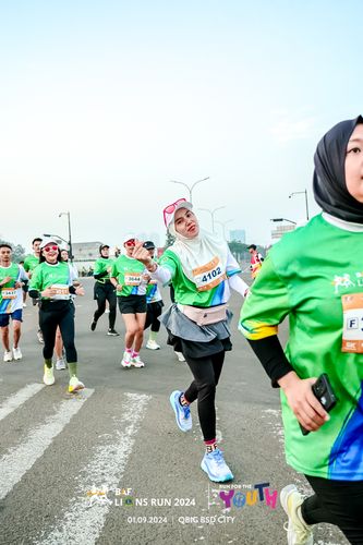 Race photo from BAF LIONS RUN 2024