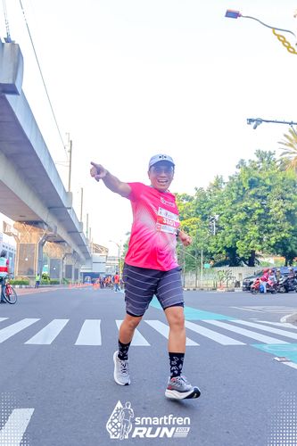 Race photo from Smartfren Run 2025 