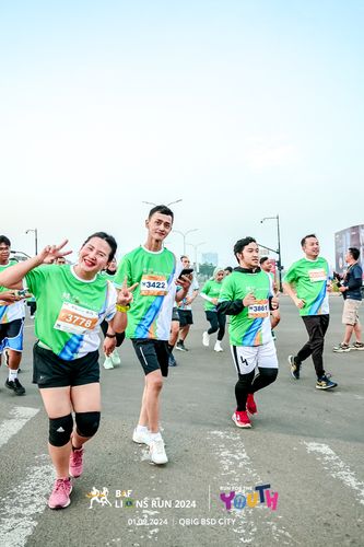Race photo from BAF LIONS RUN 2024