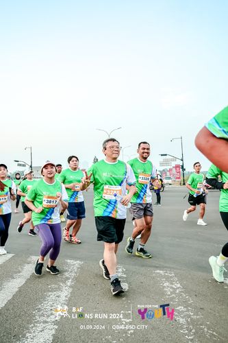 Race photo from BAF LIONS RUN 2024